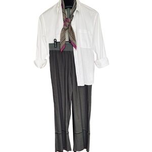 Soft Surroundings Green Fringe Pull On Travel Pants Size Small